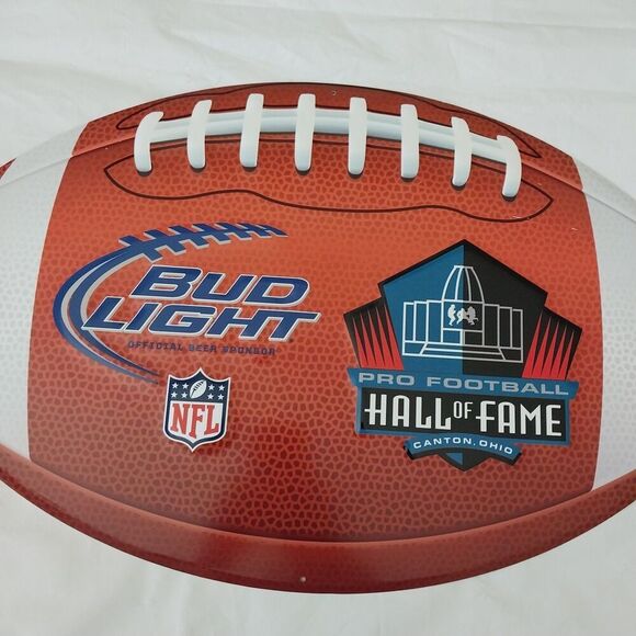 Bud Light Steel Sign Official Sponsor Hall Of Fame Canton Ohio 15" X 25" #S001 - Picture 3 of 9